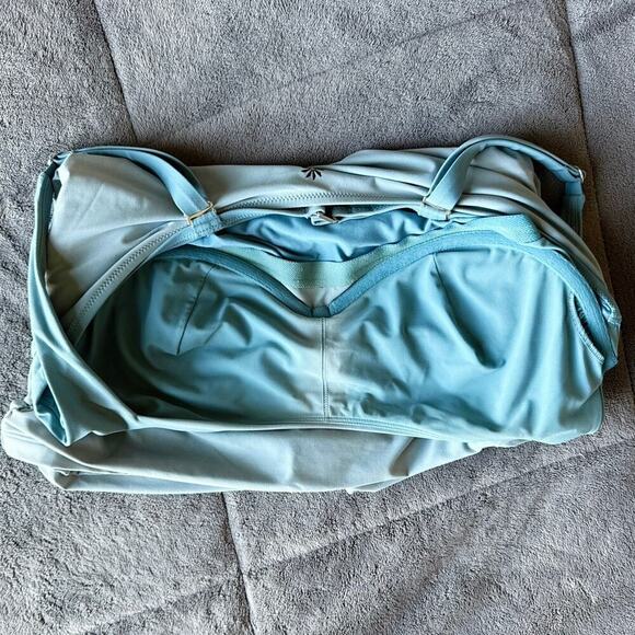 Athleta Square Neck UnderwireTankini Green Ombré Womens Size 38D/DD - Picture 6 of 7